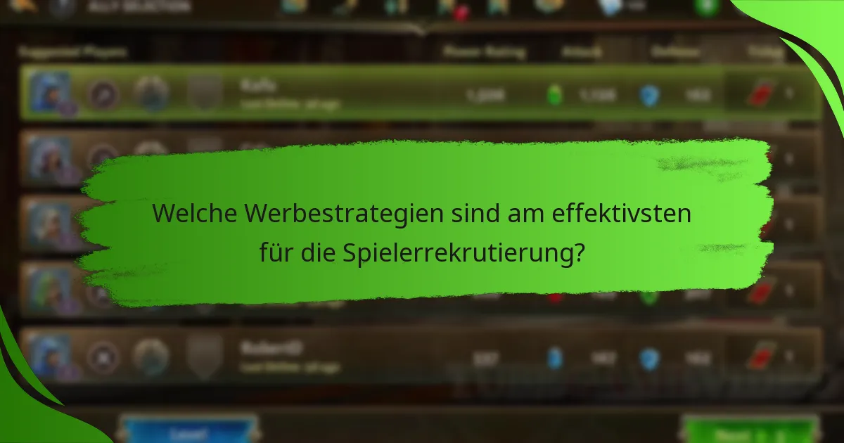 Welche Werbestrategien sind am effektivsten für die Spielerrekrutierung?